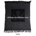 high quaity woven cashmere printed bed throws blankets